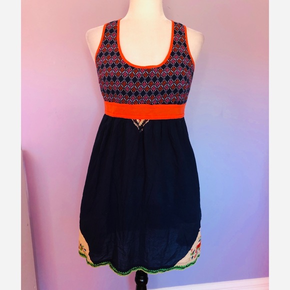 Urban Outfitters Ecote navy floral print dress - Picture 2 of 6